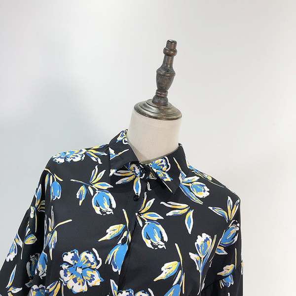 Női alkalmi ruha hosszú ujjú, derékban megkötős