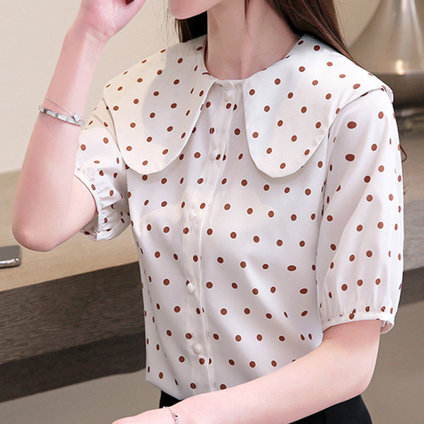 Új modell rövid ujjú női ing - három színben