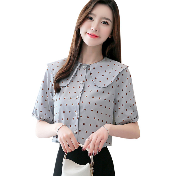 Új modell rövid ujjú női ing - három színben