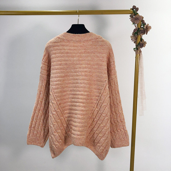 Női pulóver V-nyakkal, három színben