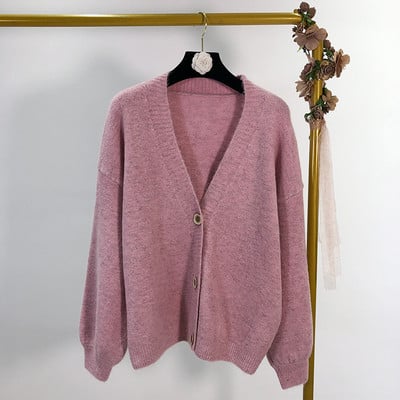 Cardigan dama cu nasturi - patru culori