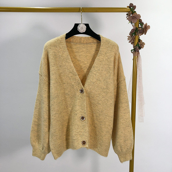 Cardigan dama cu nasturi - patru culori