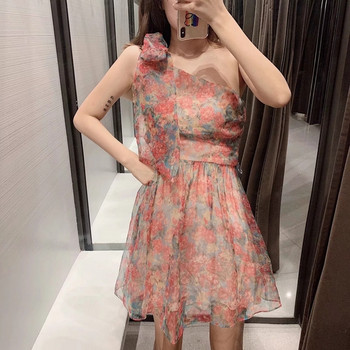 Rochie de dama model nou decupata cu motive florale