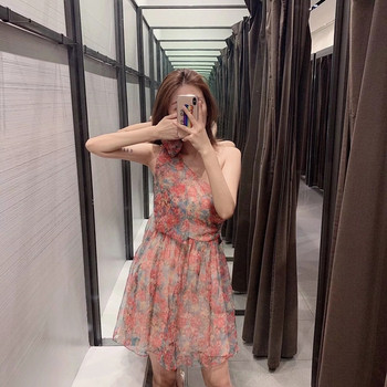 Rochie de dama model nou decupata cu motive florale