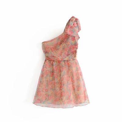 Rochie de dama model nou decupata cu motive florale