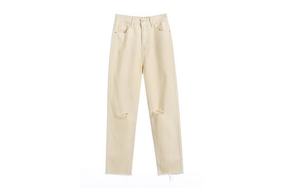 Női alkalmi farmer szakadt motívumokkal, két színben