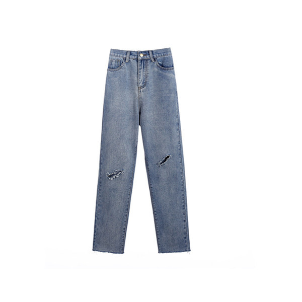 Női alkalmi farmer szakadt motívumokkal, két színben