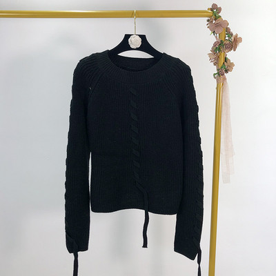 Pulover de dama modern cu cravate in patru culori