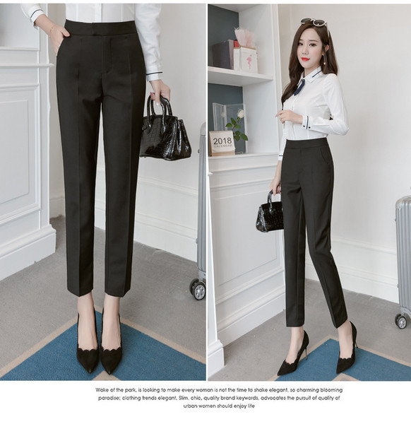 Elegáns női nadrág magas derékkal - két színben