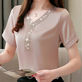 Modern női blúz több színben kövekkel