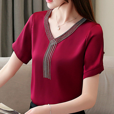 Modern női blúz több színben kövekkel