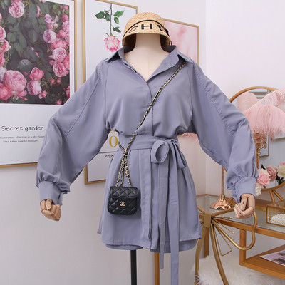 Új modell női szett ing + nadrág - többféle színben