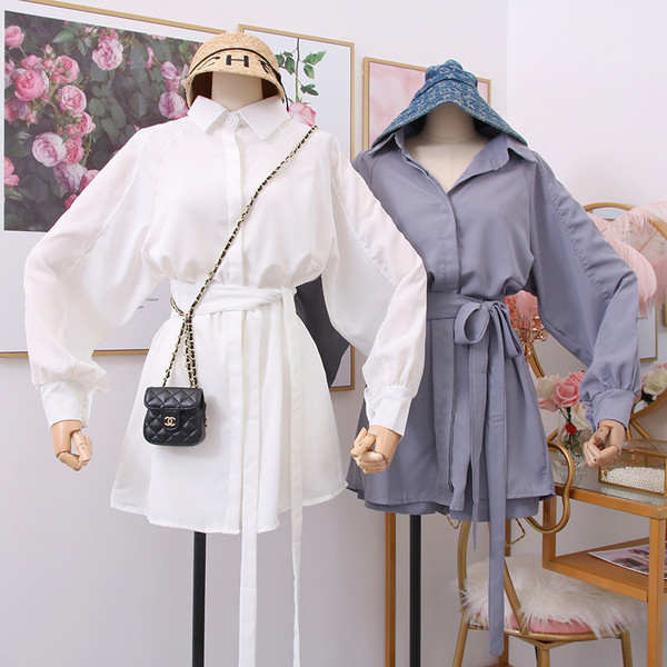 Új modell női szett ing + nadrág - többféle színben