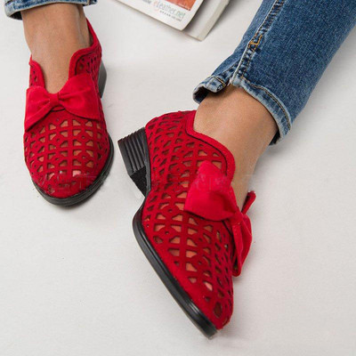 НОВ модел дамски ежедневни обувки с панделка в няколко цвята 