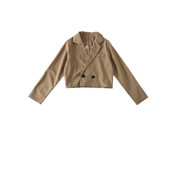 Modern női kabát fehér, fekete, barna és szürke színekben