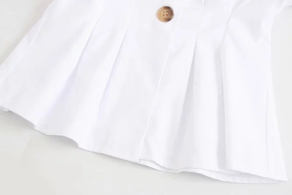 Cămașă de damă cu nasturi alb