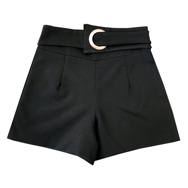 Pantaloni scurți moderni de damă în alb și negru