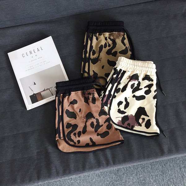 Pantaloni scurți casual de damă în trei culori cu model tigru