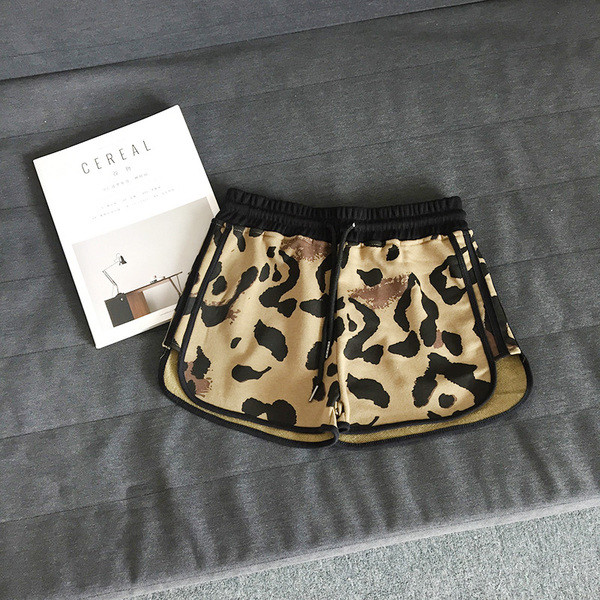 Pantaloni scurți casual de damă în trei culori cu model tigru