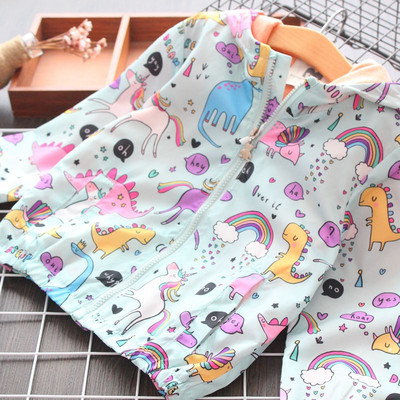 Jachetă pentru copii modernă model nou pentru fete în albastru