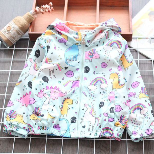 Jachetă pentru copii modernă model nou pentru fete în albastru