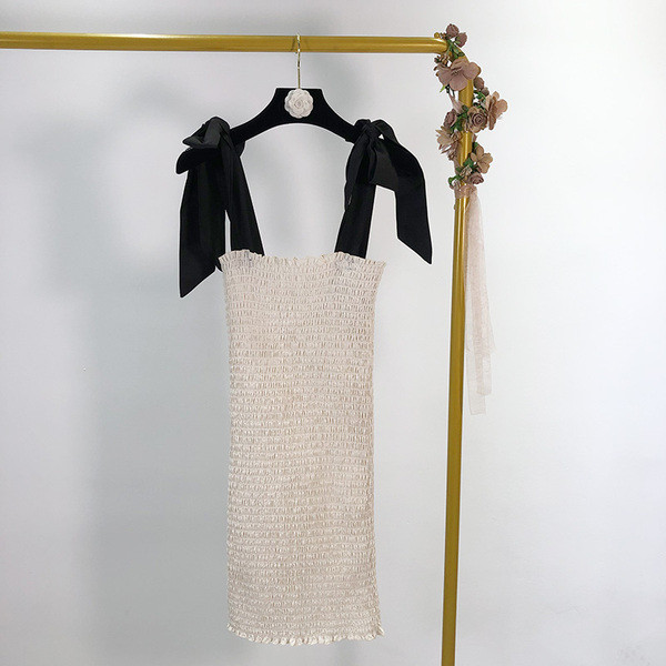 Maieu lung elastic cu cravate