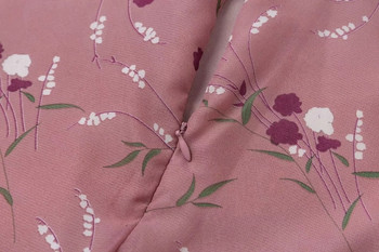 Rochie de dama cu maneci lungi si model floral