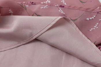 Rochie de dama cu maneci lungi si model floral