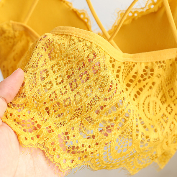 Női csipke mellszobor keresztpántokkal, többféle színben