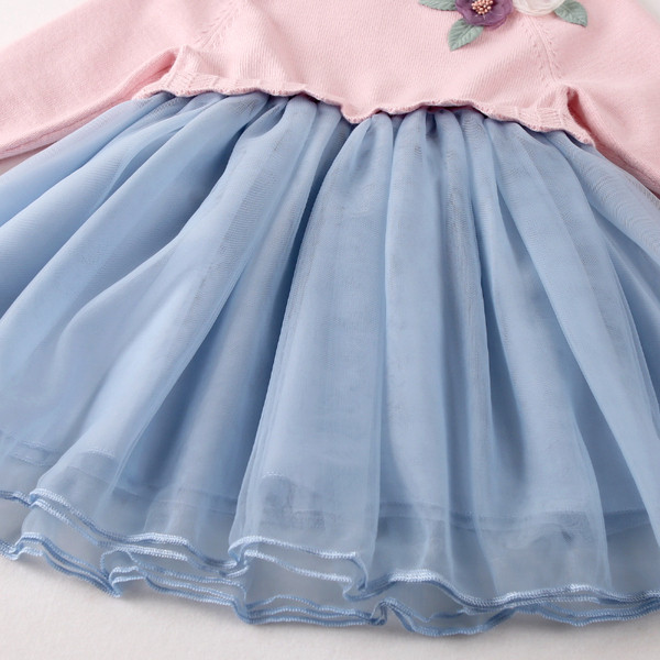 Rochie modernă pentru copii pentru fete - culoare roz