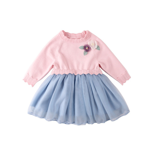 Rochie modernă pentru copii pentru fete - culoare roz