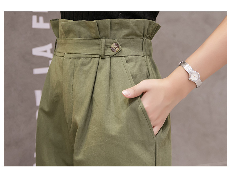 Дамски ежедневен панталон в три цвята с висока талия