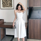 Rochie moderna de dama in trei culori - model croiat