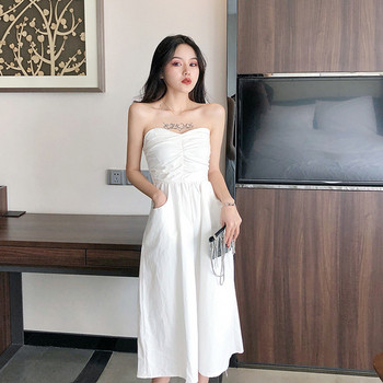 Rochie moderna de dama in trei culori - model croiat