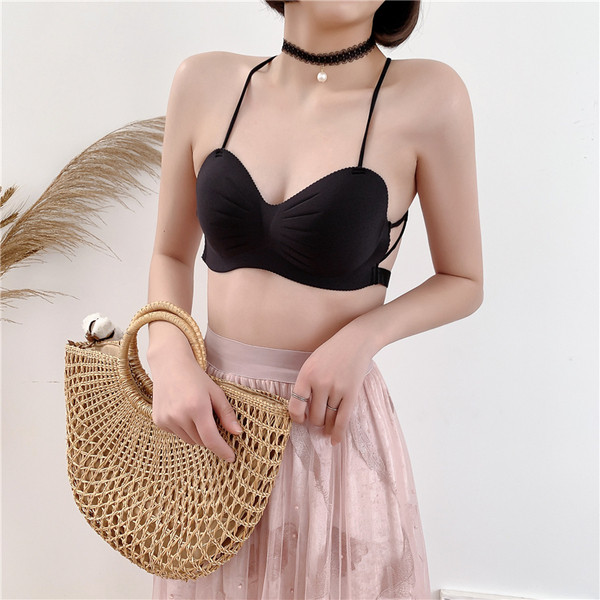 Sutien de damă modern în bej și negru