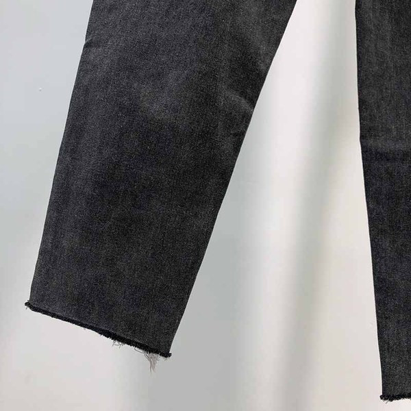 Női hosszú farmer, magas derékkal, szakadt motívummal