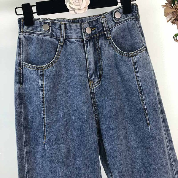 Női farmer - széles modell kék színben