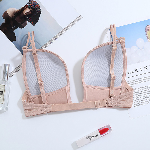 Női szabású melltartó fekete és rózsaszín színben