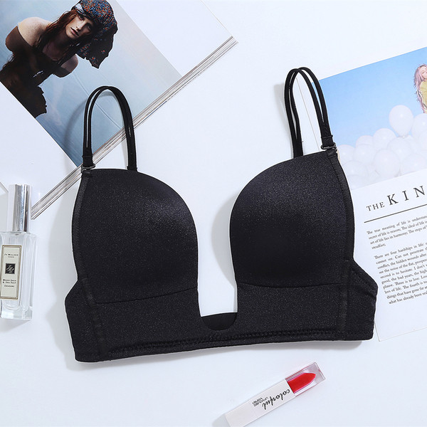 Női szabású melltartó fekete és rózsaszín színben