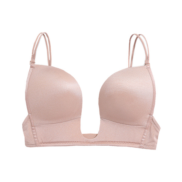 Női szabású melltartó fekete és rózsaszín színben