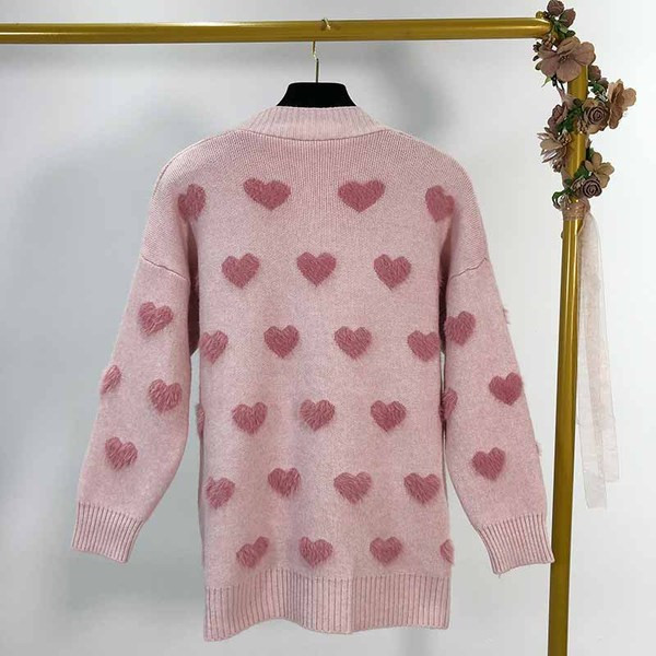 Női kardigán rátéttel - szív