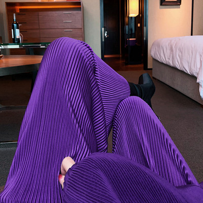 Модерен дамски плисиран панталон в няколко цвята