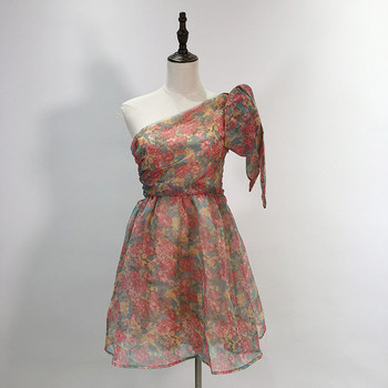 Rochie de dama cu un singur umar din sifon