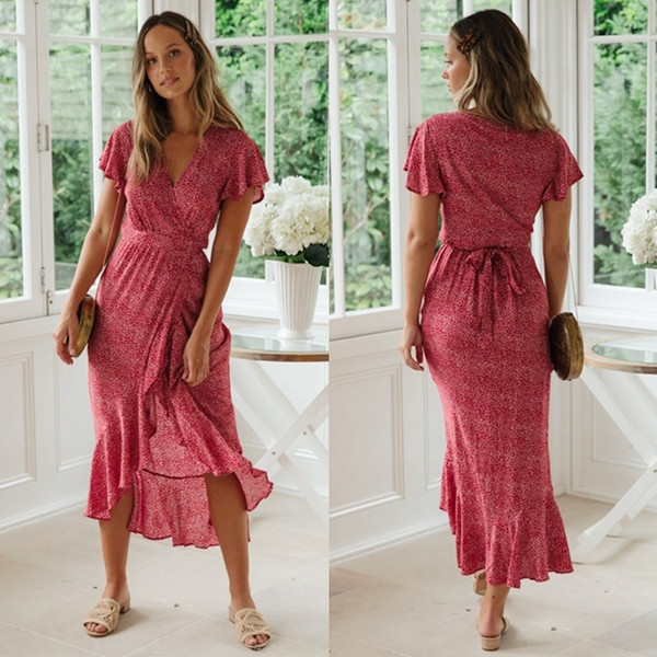 Rochie casual de dama cu maneci scurte si cravate in culoarea roz