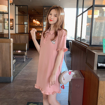 Rochie casual dama roz - model drept