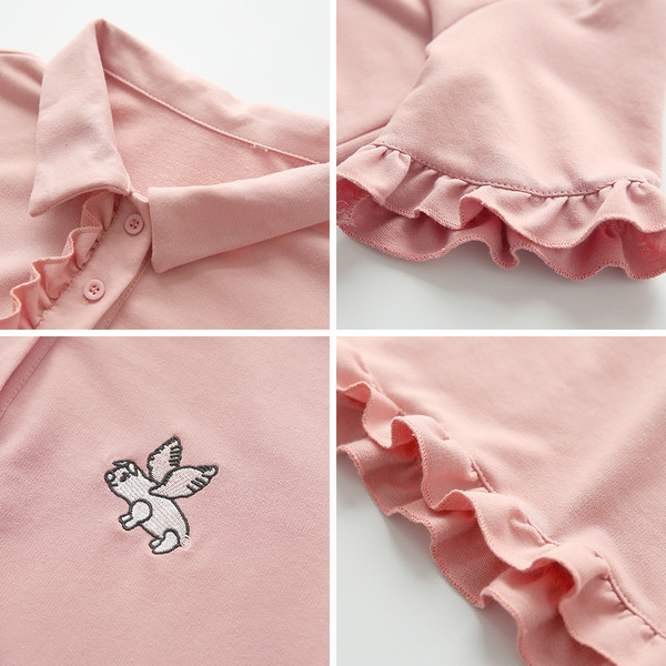 Rochie casual dama roz - model drept