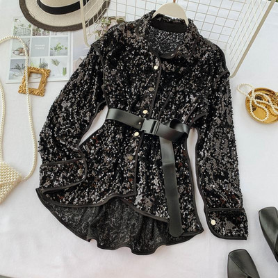 Camasa de dama actuala model lat cu paiete in mai multe culori