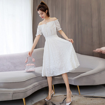 Rochie casual de dama in mai multe culori cu talie elastica