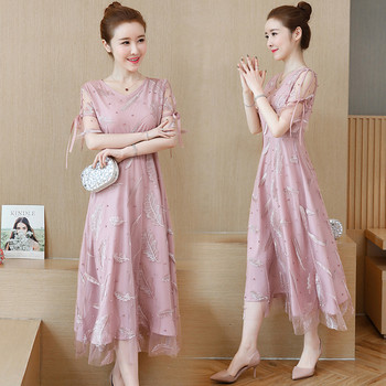 Rochie de dama de actualitate cu model floral in mai multe culori