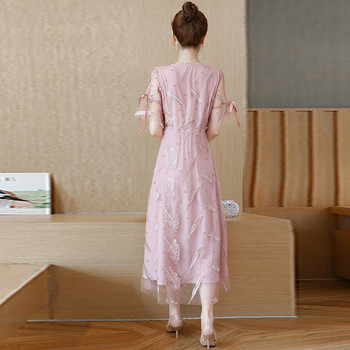 Rochie de dama de actualitate cu model floral in mai multe culori